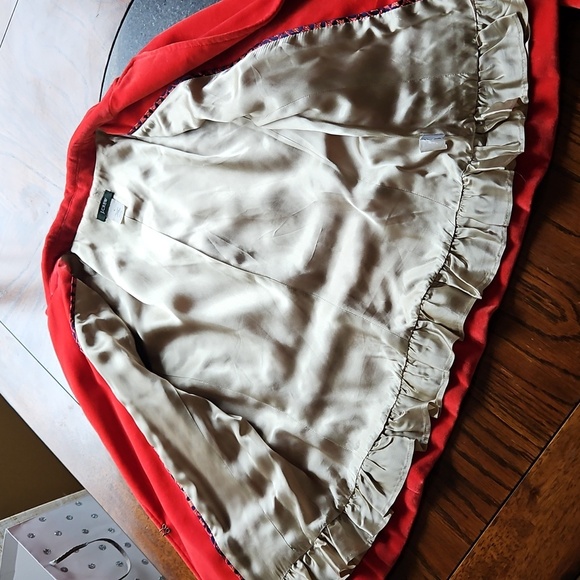 J. Crew Red Velvet Cropped Blazer Size 8 - Picture 11 of 16